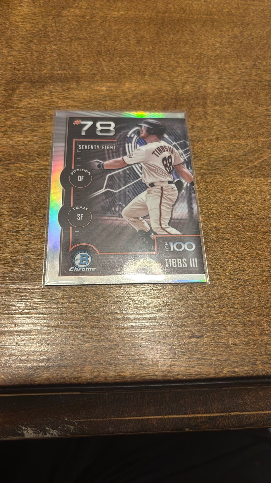 San Francisco Giants James Tibbs III 2025 Topps Bowman Scouts Top 100