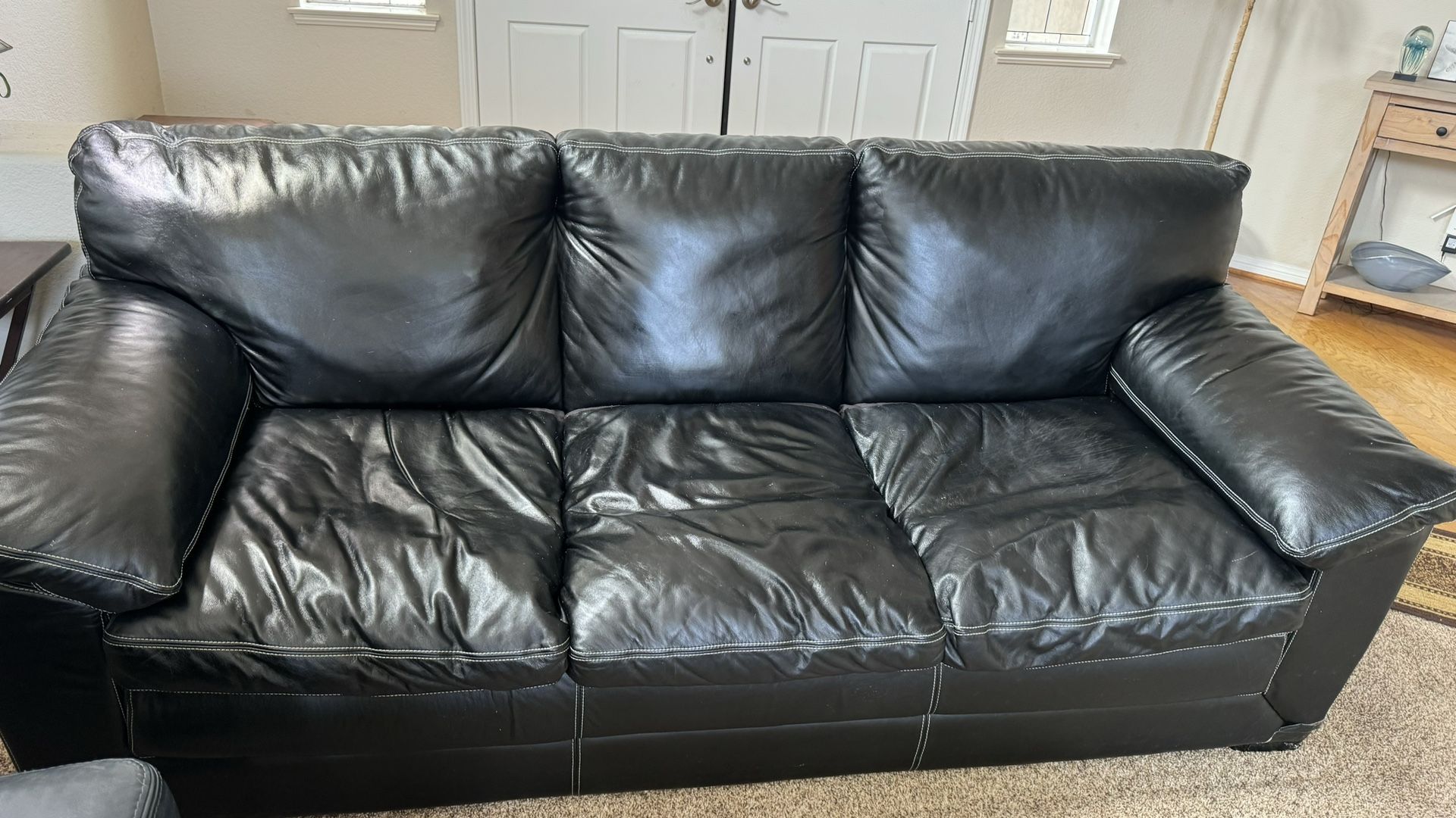 Black Leather Couch