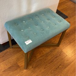 Turquoise/gold Bench 