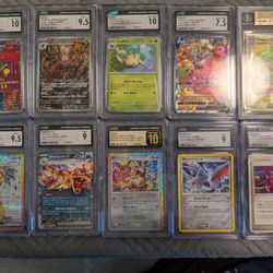 11 Pokemon Slabs Lot 