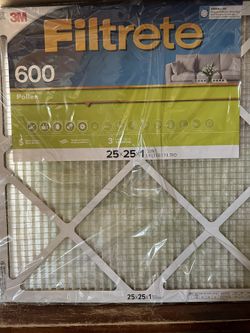 Filtrete 25”x25” Pollen Filter. (qty 5)