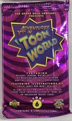 1993 Toon World/has the Michael Jordan And Bugs KABOOM card In This Pack