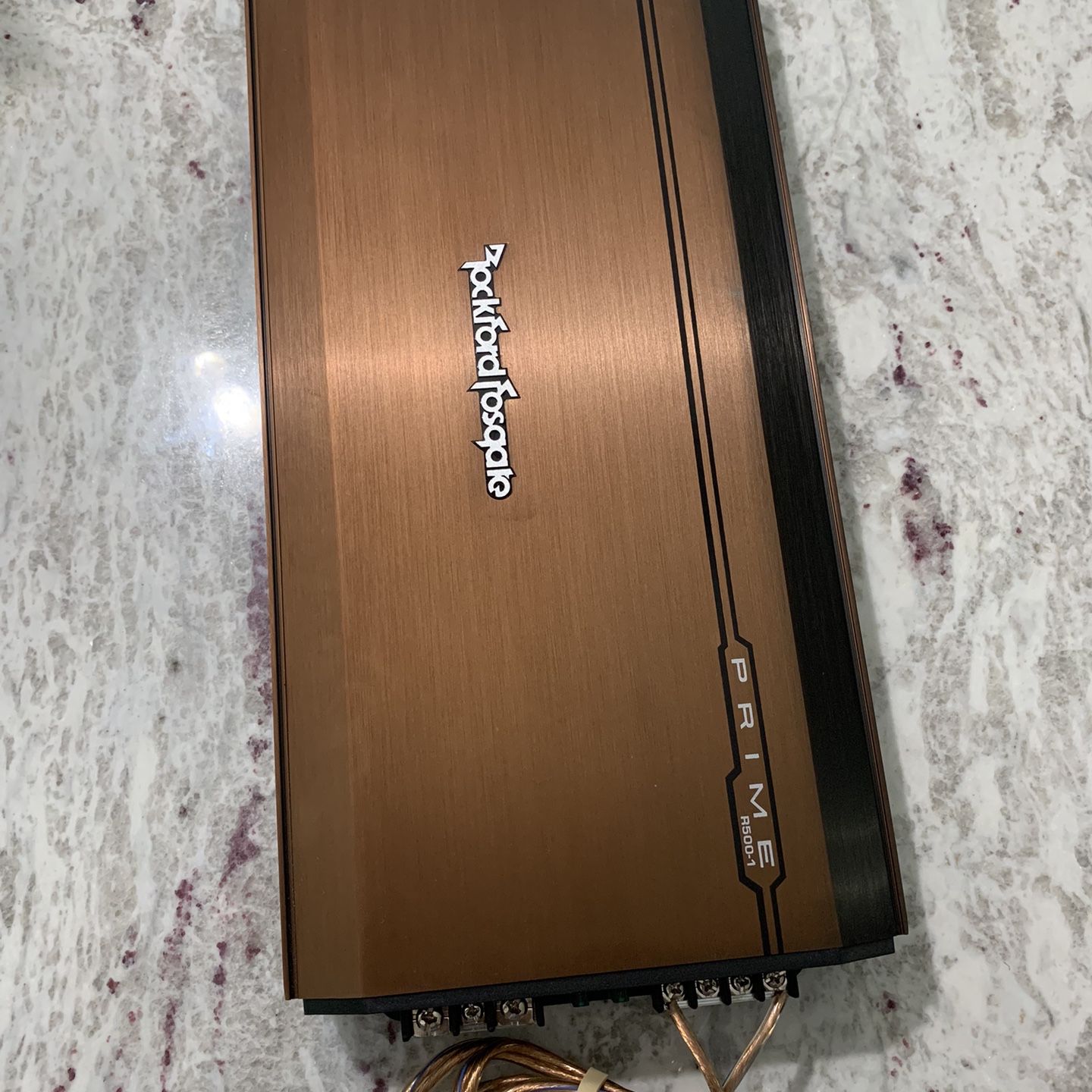 Rockford Fosgate Prime R500-1 Amplifier + Amp Cables for Sale in