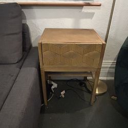 Mid Century Modern Geometric End Table 