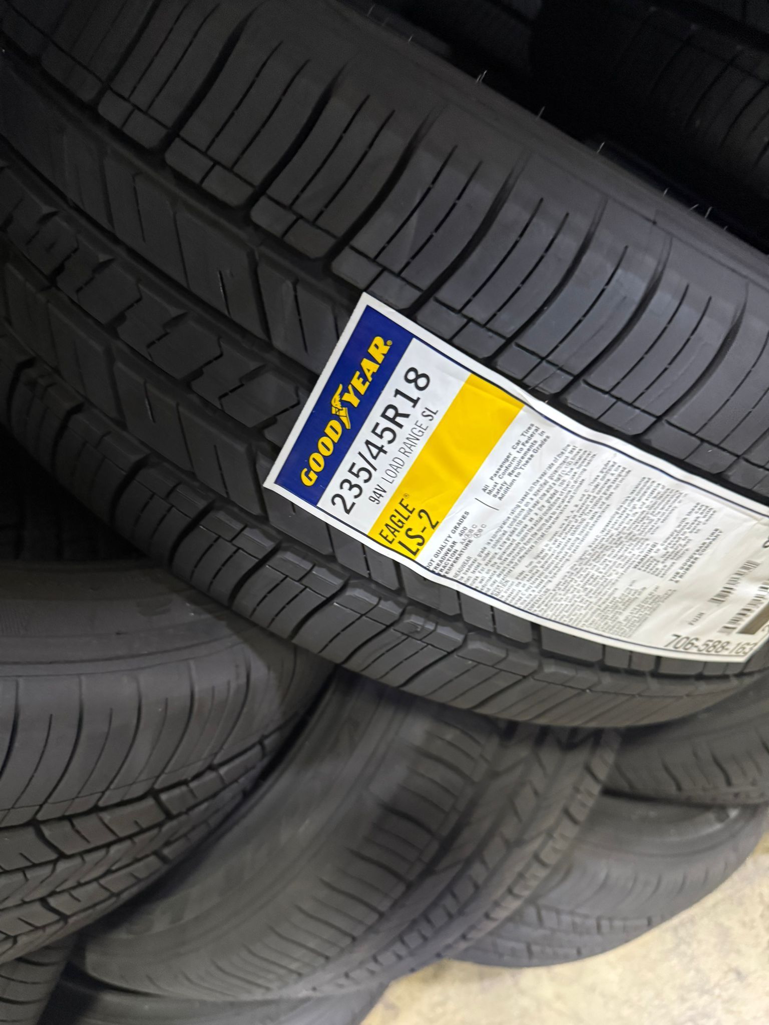 New Tires Goodyear Eagle SL 235/45/18 $550 All 4 Installed 