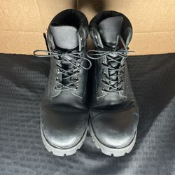 Black Timberland 6-inch Premium Waterproof Leather Boots - Size 10