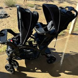 Double Sit And Stand Stroller 