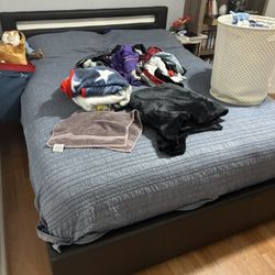 Queen Bed Frame With LED