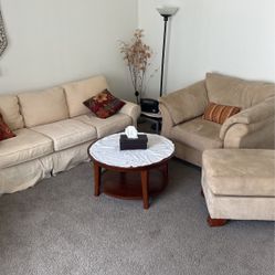 4 Piece Living Room Set With Coffee Table And Single Couch With Leg test 