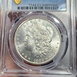 1883 CC MS63  Morgan Silver Dollar 