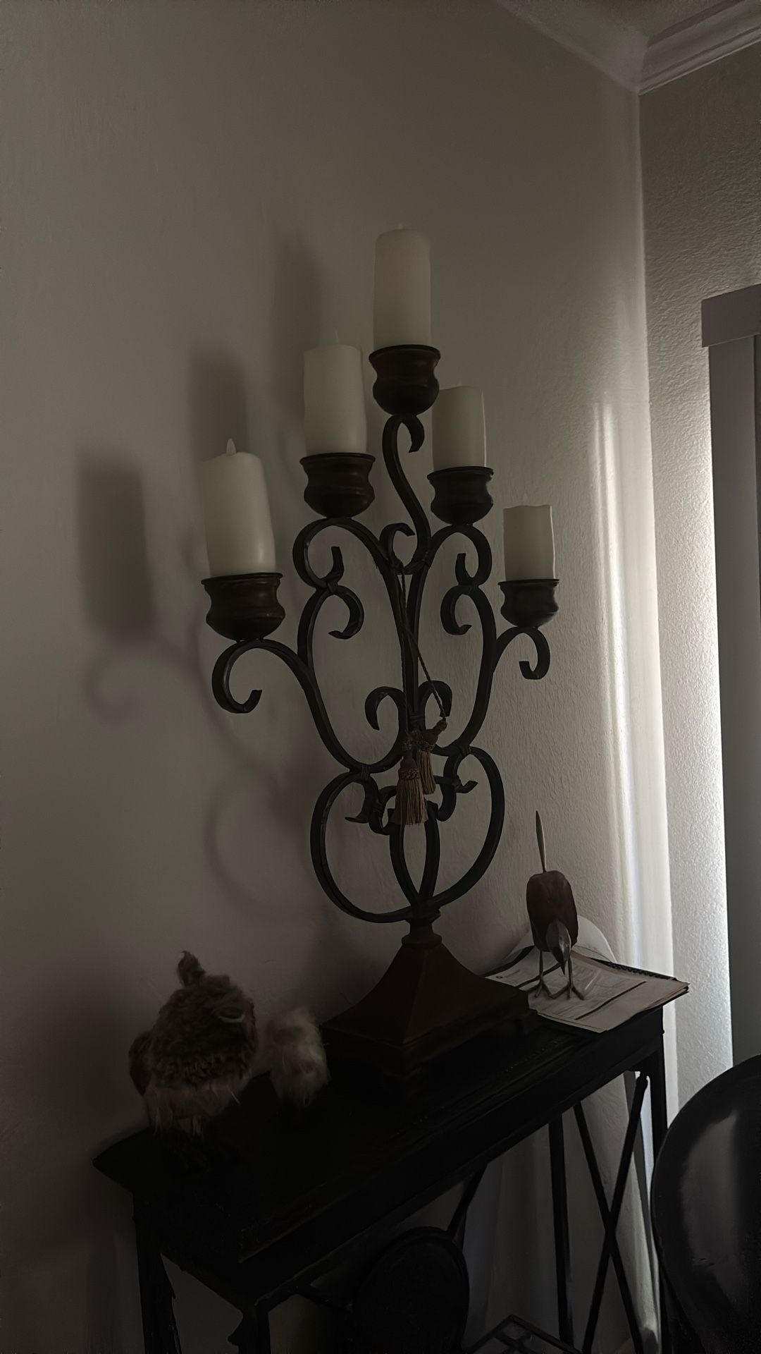 Candlestick Holder With Candles