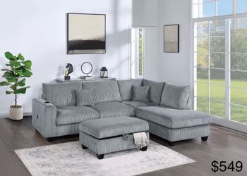Sectional sofa (ottoman)