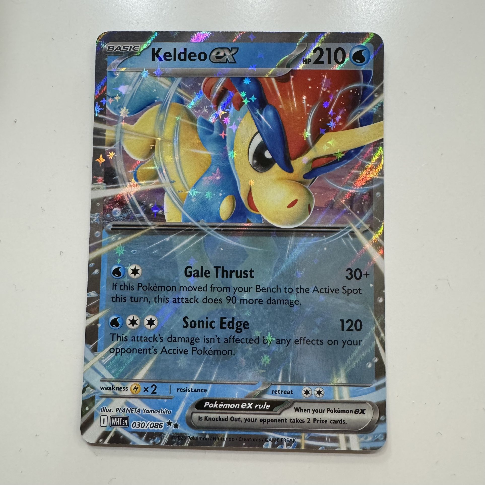 Keldeo ex 030/086 - SV: White Flare Holo Pokémon
