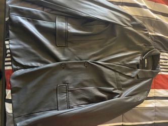 Fashion Nova Faux Leather Blazer