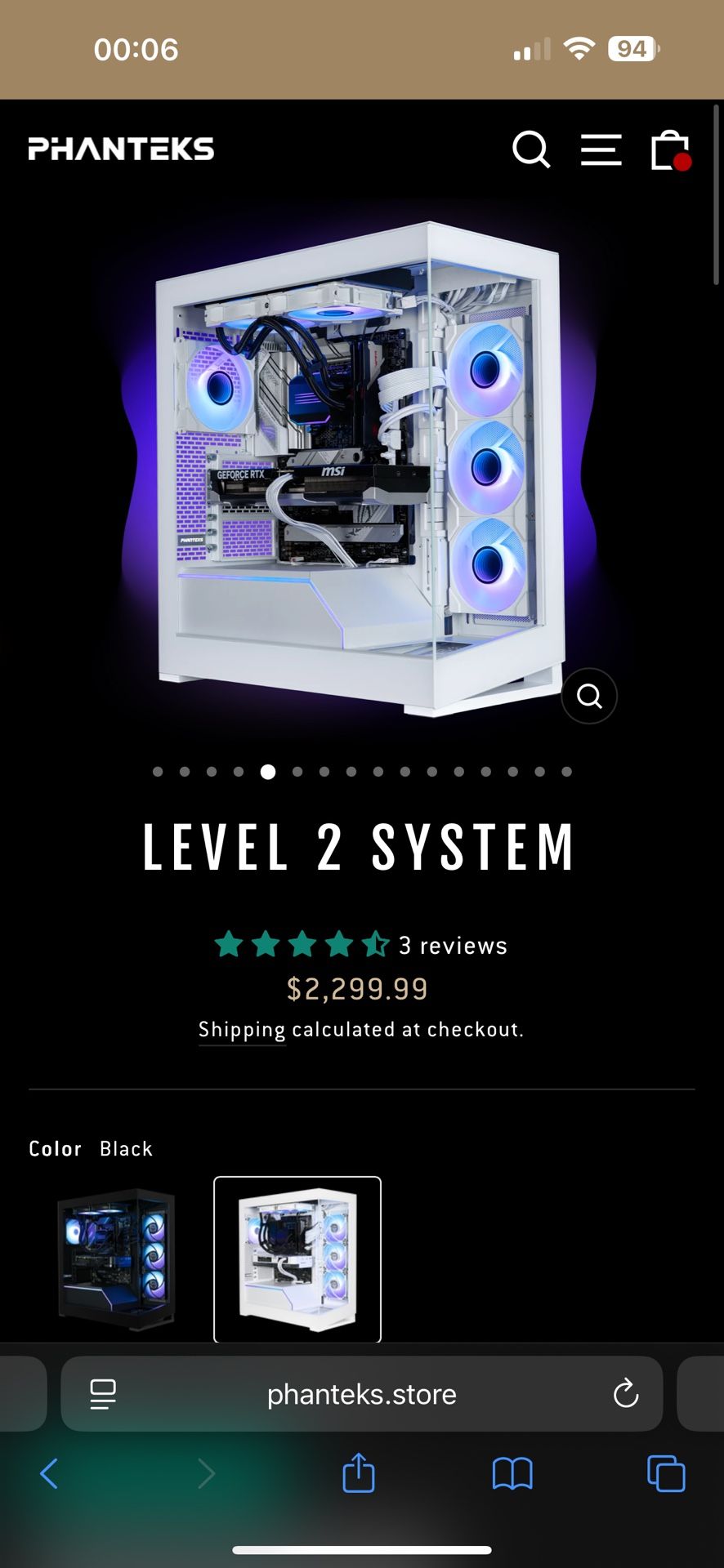 BRAND NEW Phantek Prebuilt PC Level 2 System