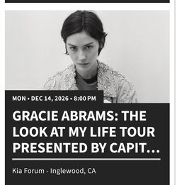 Gracie Abrams Concert tickets