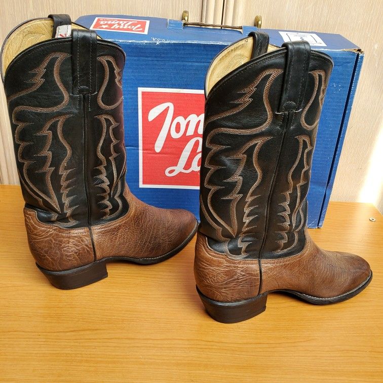 Tony Lama Men's 9 D Western Cowboy Dress Boots Shrunken Shoulder Jordan