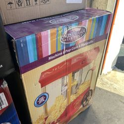 Open Box Nostalgia Electrics Vintage Popcorn Maker 10 Cup 2.5 Ounce