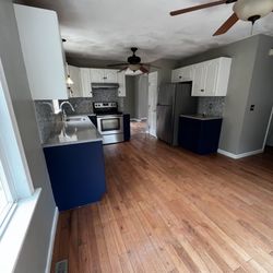 Stainless Electric Range (Stove) And Fridge Kitchen Backsplash By Whirlpool In Perfect Condition Can Deliver