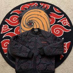 SHIPPUDEN AKATSUKI QUILTED JACKET (BLACK)