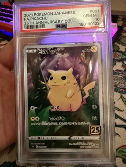 Psa 10 Japanese pikachu