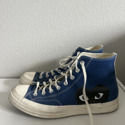 Blue Comme des Garcons Converse