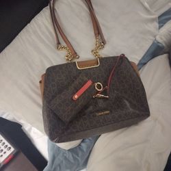 Calvin Klein Purse With Wallet