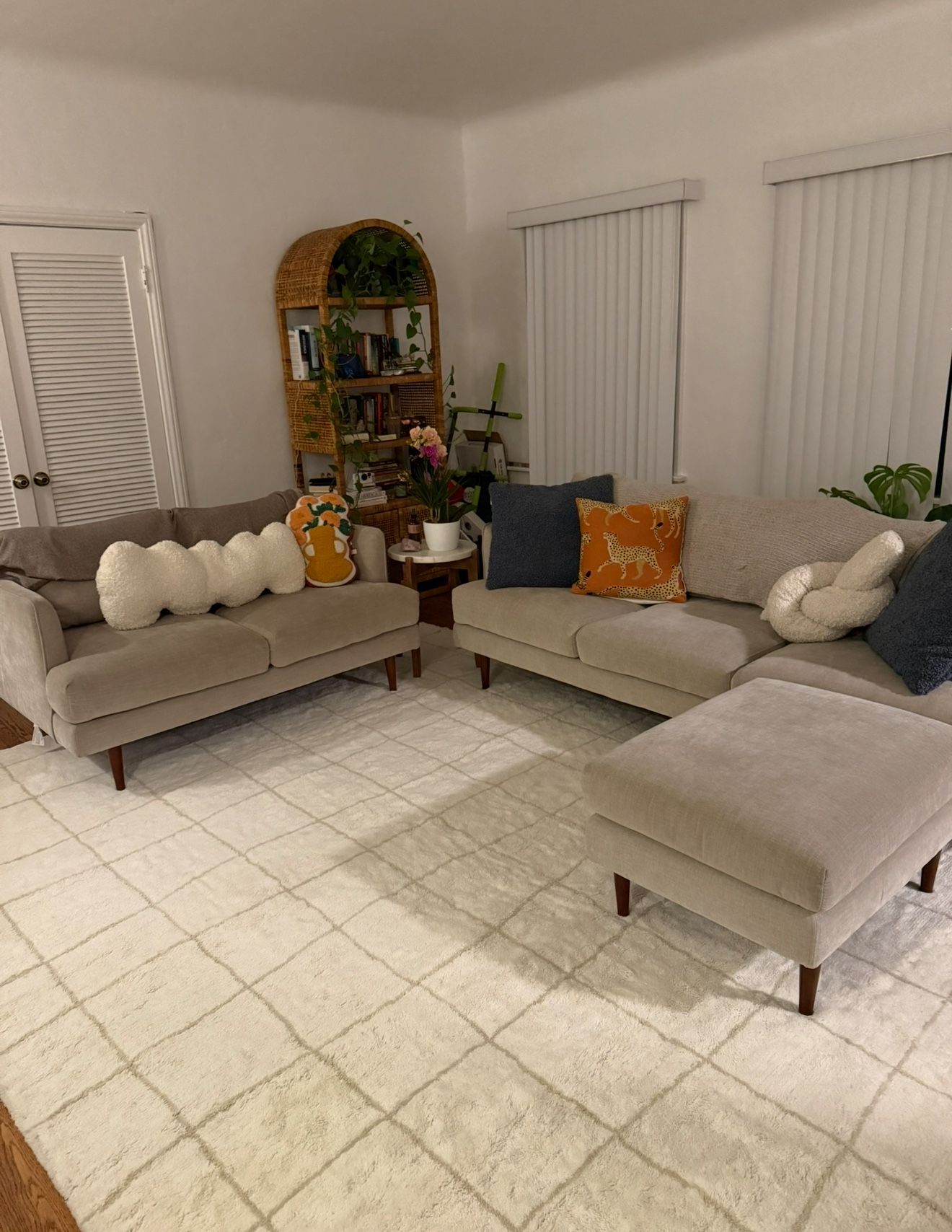 Sofa Love Seat And Ottoman For Sale 