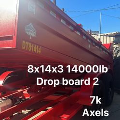 Néw Dump Trailer 8x14x3 DB 2 14000lb $12500