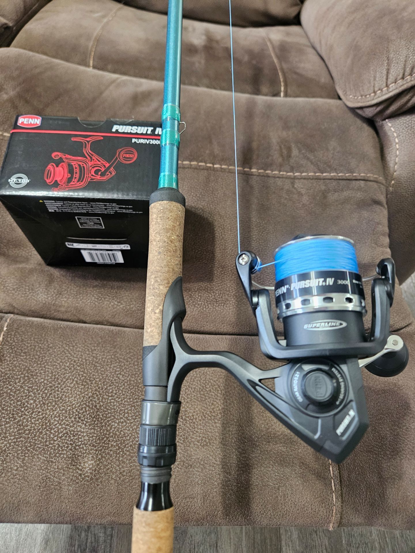 Penn pursuit 4 live bottom slot spinning freshwater saltwater kayak combo inshore offshore etc
