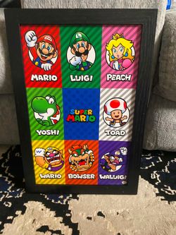 Super Mario Characters Frame