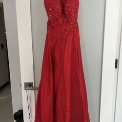 Red Evening Gown Dress 