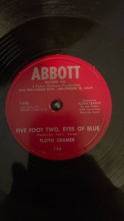Five  Foot  Two ,  Eyes Of  Blue.  Floyd Cramer  78 RPM shellac.