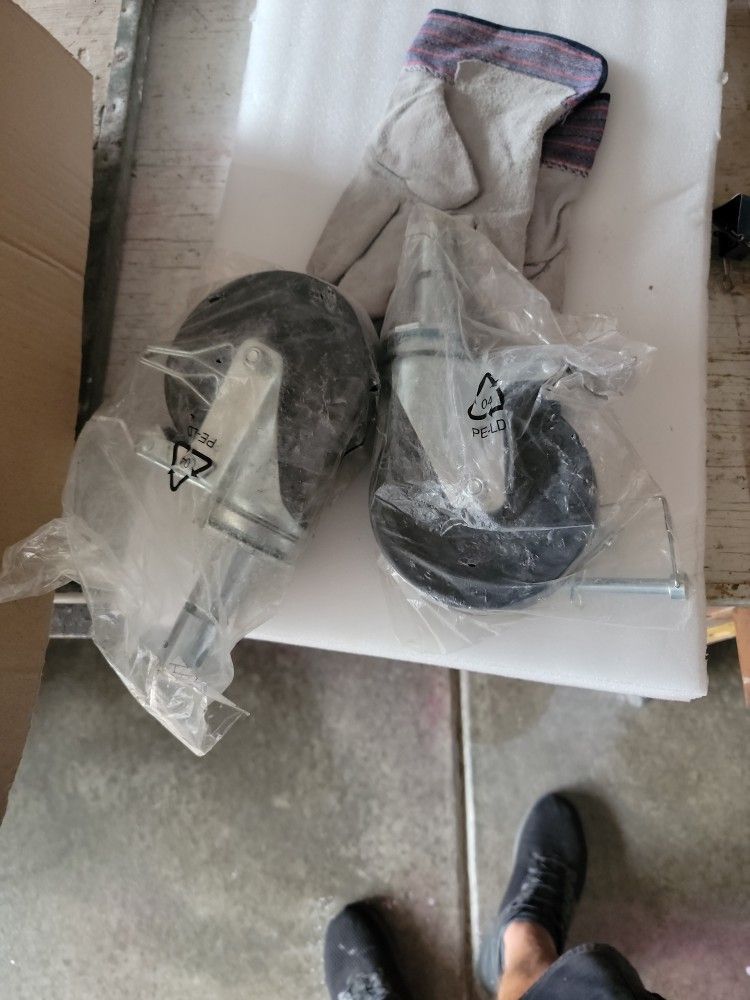 Scaffold wheels.