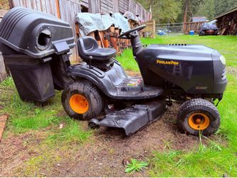 Poulan Pro riding Mower with double bagger