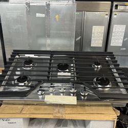 New In Box Whirlpool Gas Cooktop 36” Stove Top Stainless Steel