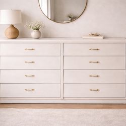 8-Drawer Dresser – Gold Detail