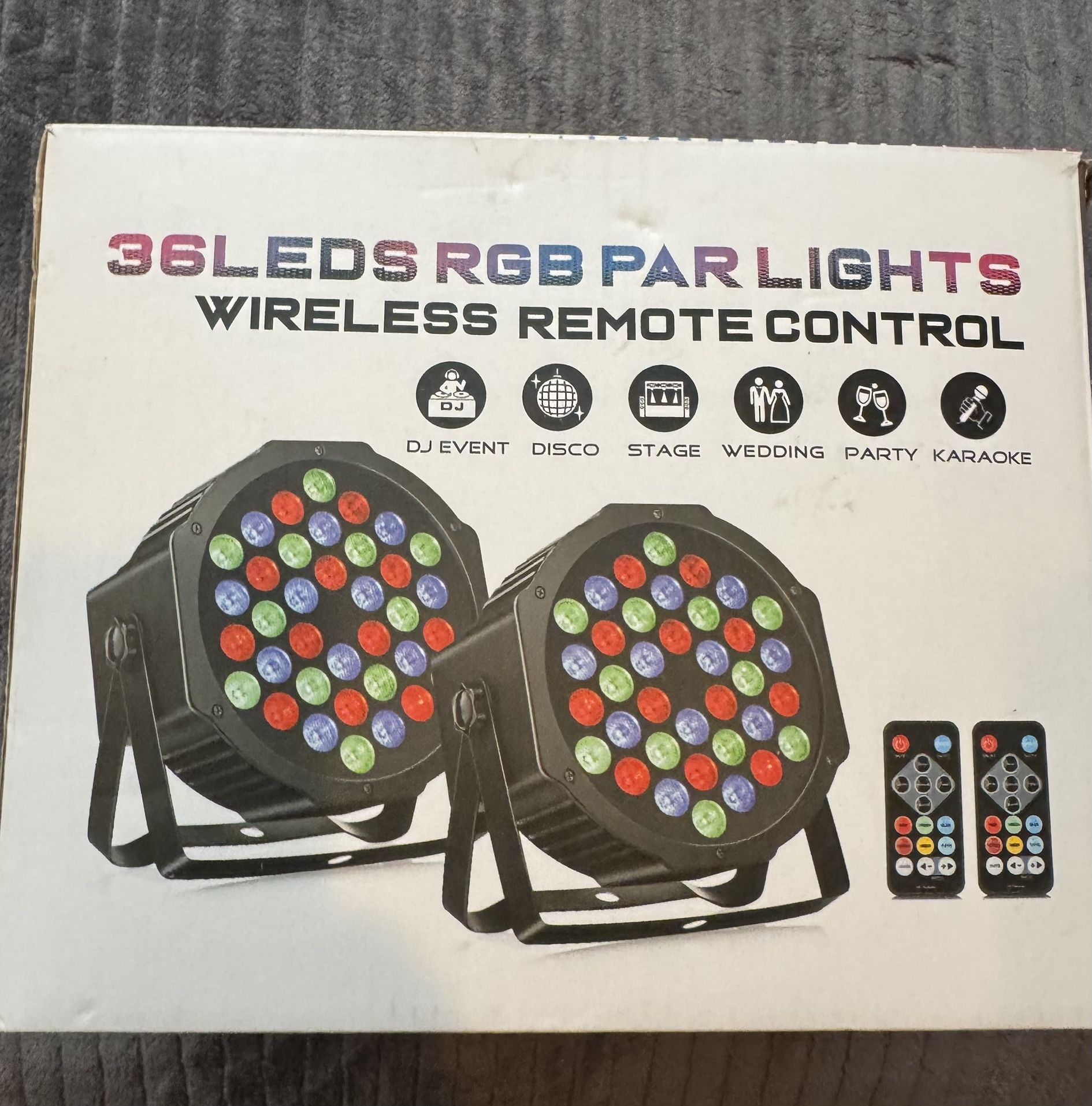 36LEDs RGB Par Lights
