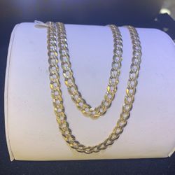 14K Yellow Gold Curb Link Chain
