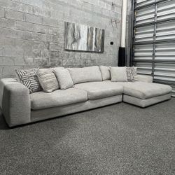 Beige Oatmeal Large Sectional 