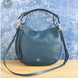 Coach Black Leather Sutton Hobo Purse