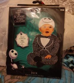 Jack SKELLINGTON Costume 3/6 Months
