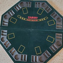 Poker Table & 4 Solid Wood Tv Tables