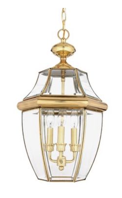 Quoizal NY1179B Polished Brass 3 Bulb Candelabra 13” Wide