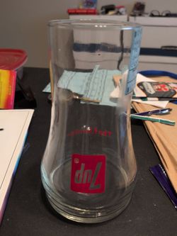 Vintage 7up glass $10