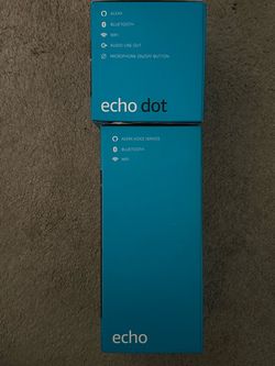 Alexa echo dot and Alexa tower echo
