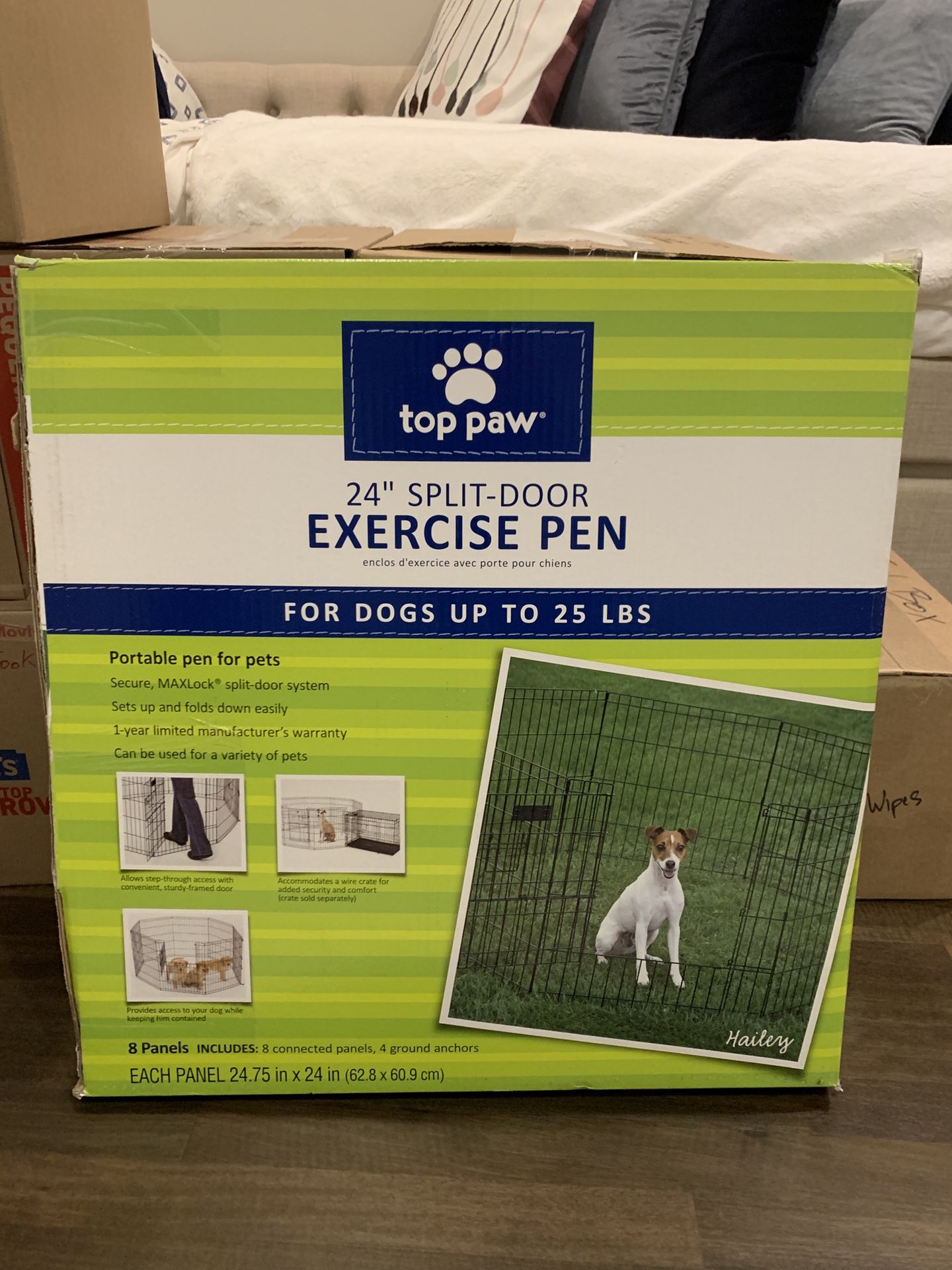 24” dog pen