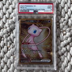 Pokemon PSA 9 Mew EX #205 Metal UPC Promo