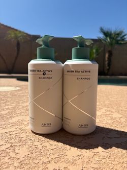 Amos Professional Green Tea Active Shampoo 16.9 fl oz 2-Pack Brand New