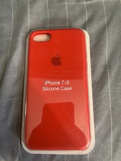 ORIGINAL APPLE IPHONE 7/8 SILICONE CASE RED